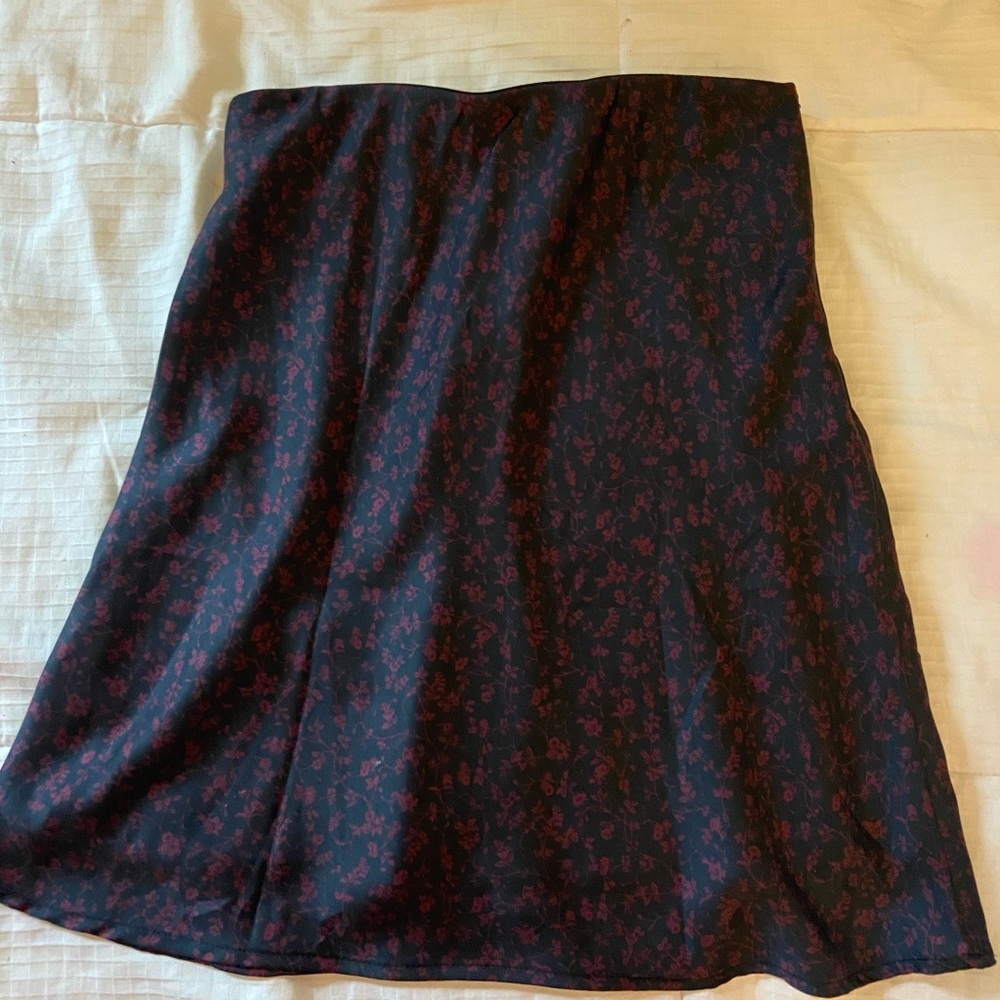 Urban Outfitters Satin Flowy Skirt